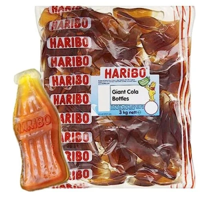 Image of Haribo Giant Cola Bottles 3kg Bag