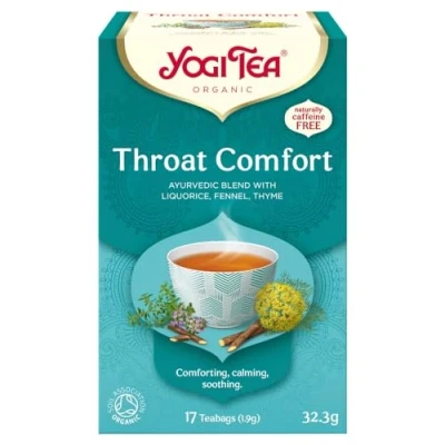 Image of Yogi Tea Organic Throat Comfort 17 Teabags, 32.3g