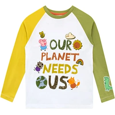 Image of Peppa Pig Boys Long Sleeve Top Multicoloured 3 4 Years