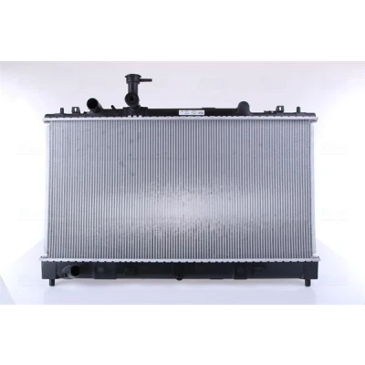 Image of R14153 Engine radiator NISSENS 68507 Aluminium 375mm 738mm 16mm with gaskets/seals without expansion tank, frame Brazed cooling fins