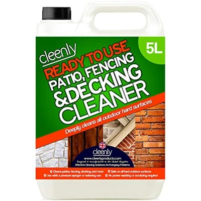 Image of Cleenly Ready to Use Patio Cleaner Removes Dirt and Grime From Patios, Decking, Driveways, Paving More Easy Use, No Mixing Required (5 Litres)