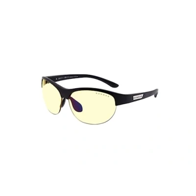 Image of Gunnar Gaming and Computer Glasses 6 Siege ASH Edition, Onyx Frame, Amber React Tint Blue Light Blocking Patented lens, Blocks 65% &amp; 100% UV