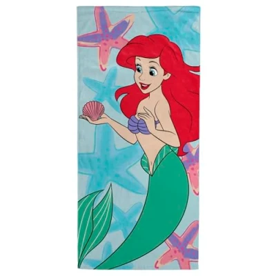 Image of Jay Franco Disney The Little Mermaid Ariel Towel For Bath, Beach &amp; Pool 100% Cotton, 71cm x 147cm