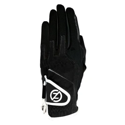 Image of Zero Friction Women&#039;s Compression Fit Left Hand Golf Glove, Black