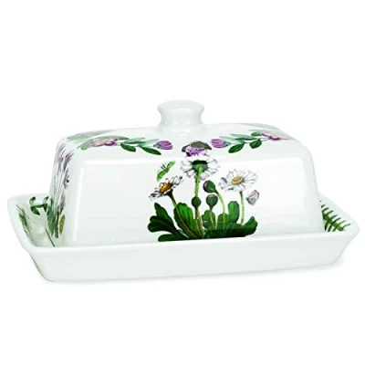 Image of Portmeirion Botanic Garden Covered Butter,18cm x 13cm/7&quot; 5&quot;