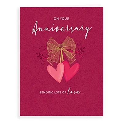 Image of Koko Designs Luxury Beautiful Contemporary On Your Anniversary Card 8 x 6 inches,K70069