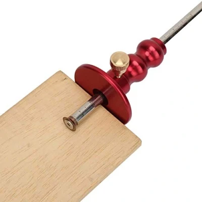 Image of Mortice Gauge, Wood Marking Scribe Mortise Gauge Tool, Woodworking Wheel for Professionals or DIY Carpenter (Red)