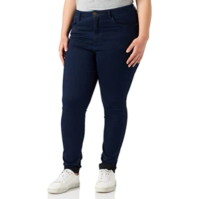 Image of ONLY Carmakoma NOS Women&#039;s Caraugusta Hw Skinny Jeans Bb Dbd Noos, Blue (Dark Denim Dark Denim), 44W / 30L