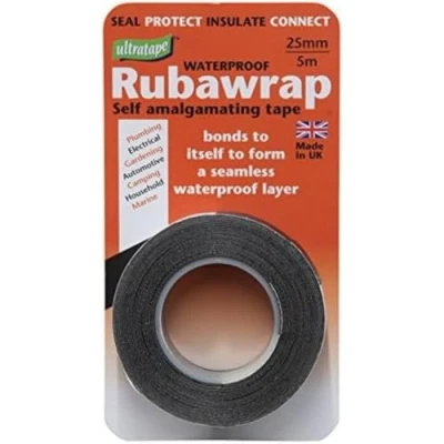 Image of Rubawrap Self Amalgamating Tape 25mmx5m Black (WT392)