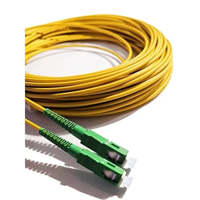 Image of Elfcam® 30m Cable Fibre Optique (jarretiere Optique) SC/APC a pour Orange Livebox SFR La Box Bouygues Telecom Bbox Mobistar (30M)