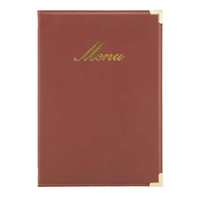 Image of Securit Classic Range A5 Menu Holder with 1 Double Insert, Wine Red