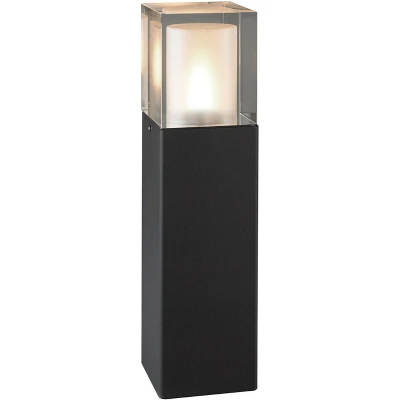 Image of Arendal Outdoor Medium Bollard, Black, IP65, E27