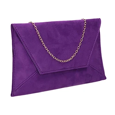 Image of SwankySwans Women&#039;s Dory Clutch Bag, Purple