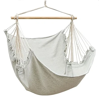 Image of AMANKA XL Outdoor Hammock Chair 155x125cm Hanging Tree Swing Patio Garden Seat for Bedroom Kids Hang Out Pod