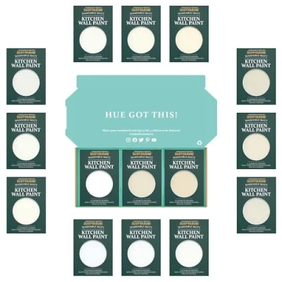 Image of Rust Oleum Kitchen Wall Paint in Matt Finish Elegant Whites Tester Box