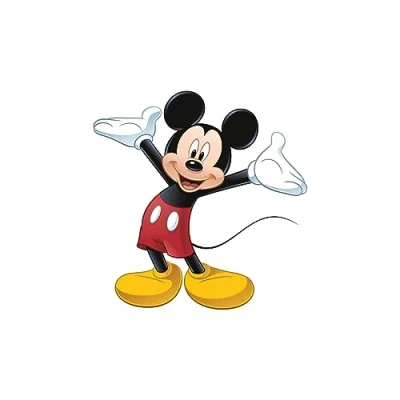 Image of RoomMates Disney Mickeys Clubhouse Mickey Mouse Giant Wall Sticker,Black,92 .71 cm. 93 .345 cm