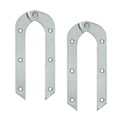 Image of VORMANN ladder tape, hinge, stepladder folding wooden galvanised steel, weather resistant, set of 2, 195 x 21 mm, made in Germany