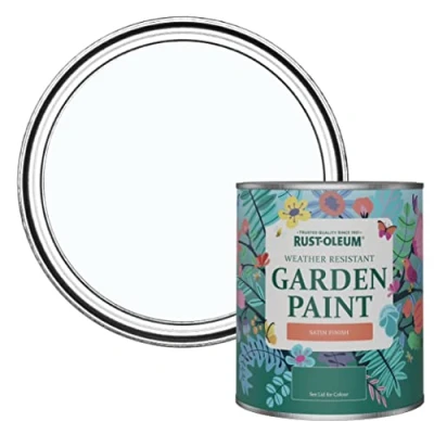 Image of Rust Oleum Blue Mould Resistant Garden Paint In Satin Finish Icecap 750ml