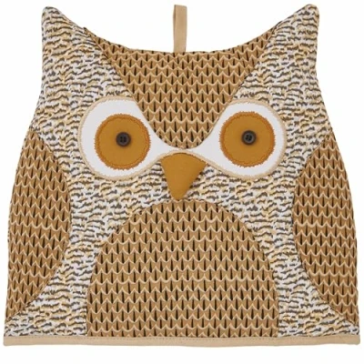 Image of Ulster Weavers Owl Tea Cosy (27 x 32 27cm) 100% Cotton Woodland Animal Teapot Warmer Kitchen Gifts Accessories Cute Cover/Owl Bird Cosy/Animal