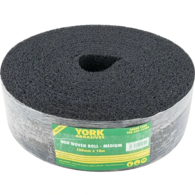 Image of York 100MMX10M Non woven Roll Medium Black