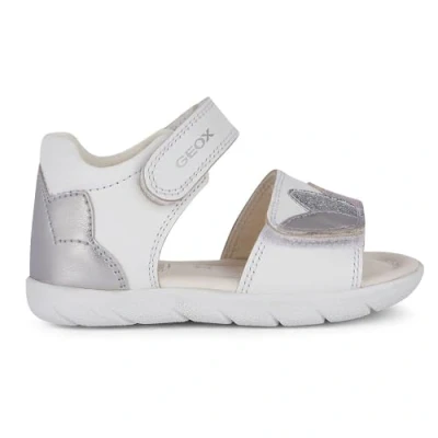 Image of Geox Baby Alul Girl B Sandal, White Silver, 5 UK Child