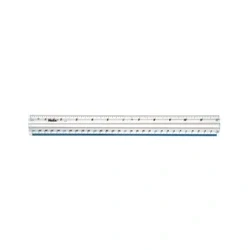 Image of Helix Shatter Resistant Fingergrip Ruler 30cm (Pack of 10) L12080