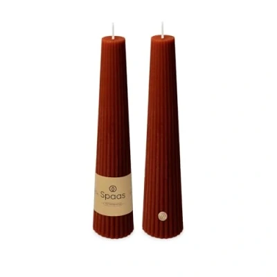 Image of Spaas Ribbed Candle 25h, bordeaux