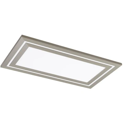 Image of Lucande LED ceiling lamp Leicy, nickel 60 cm RGB colour flow