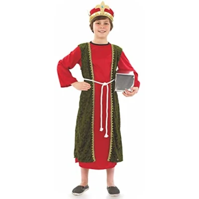 Image of Fun Shack Kids Wise Man Costume, 3 Men Costume Kids, Wiseman Nativity King Large