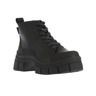 Image of Rocket Dog Womenss Trusty Platform Lug Lace Up Boots in Black Size UK 6