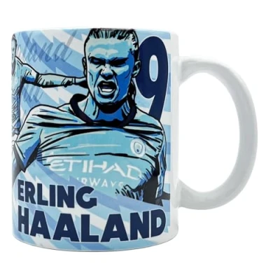 Image of fan originals Manchester Football Legends of City Erling Haaland Ceramic Mug