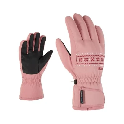 Image of Ziener Children&#039;s LAILLA Ski Gloves/Winter Sports Waterproof, PFC Free, Rose Blossom, 5.5