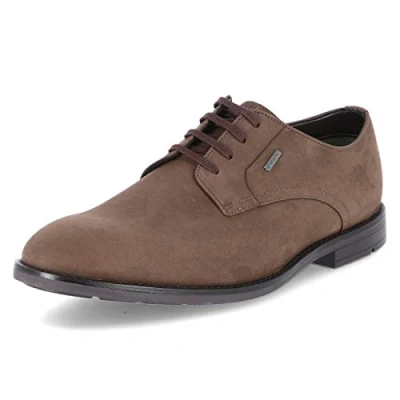 Image of Clarks Ronnie Walk GTX, mens Derby, Brown Dark Brown, 7.5 UK (41.5 EU)