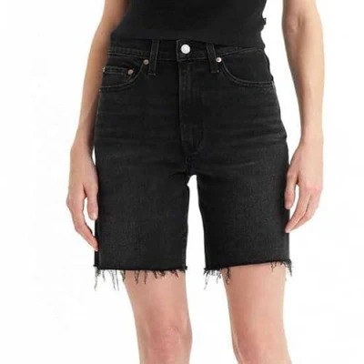 Image of Levi&#039;s Ribcage Bermuda Denim shorts, Women&#039;s, Size: 31, Goth princess