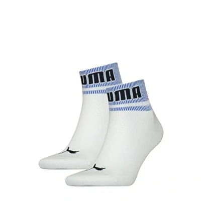 Image of PUMA New Heritage Quarter Hosiery, White Benjamin Blue, 6 8