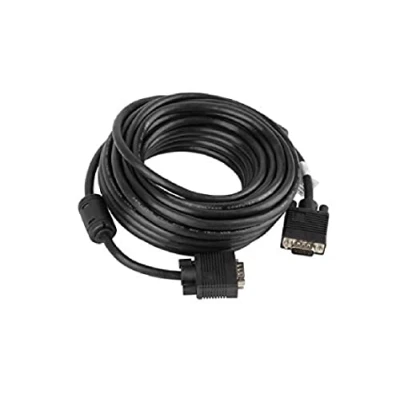Image of lanberg &#039;Vgac from 10cc Black Style: VGA (15 Pin) Male to Connector Cable with Ferrite Core 10 m