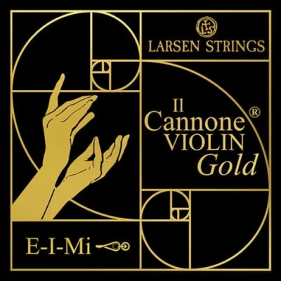 Image of Larsen violin strings Il CANNONE Gold E Soloist carbon steel