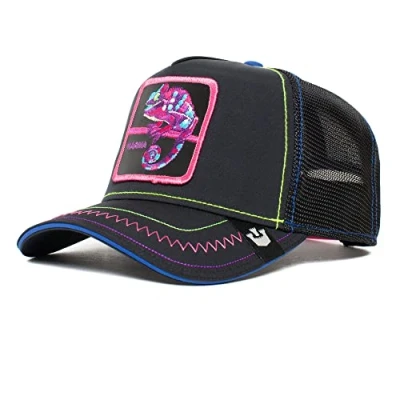 Image of Goorin Bros. The Farm Drip Collection Unisex Adjustable Trucker Cap, Black (KAARMAA), One Size
