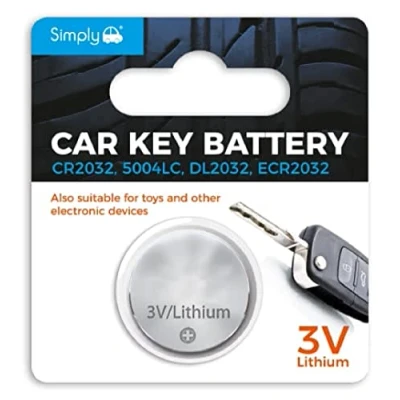 Image of Simply SB CR2032 3V Lithium Car Key Battery