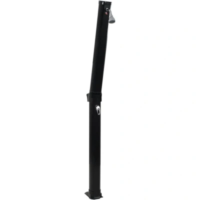 Image of vidaXL Foldable Solar Shower Black 214 cm 23 L