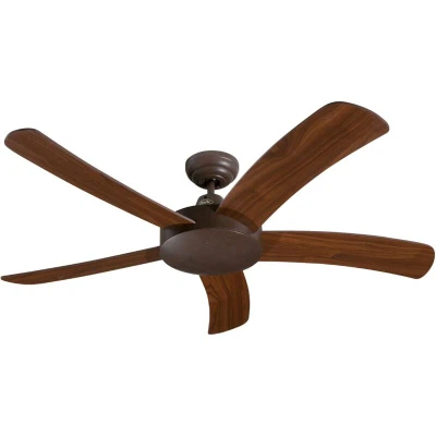 Image of CASAFAN FALCETTO Ceiling Fan, Without Remote Control, Walnut/Antique Brown/Bronze