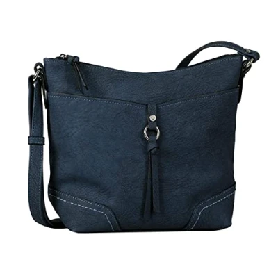 Image of TOM TAILOR Women&#039;s Imeri Shoulder Bag (Pack of 1), blue, 28x8,5x25, Modern, casual