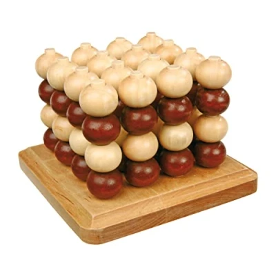 Image of small foot 4462 Tic Tac Toe game in 3D, strategic board on multiple levels for two persons, from 5 years
