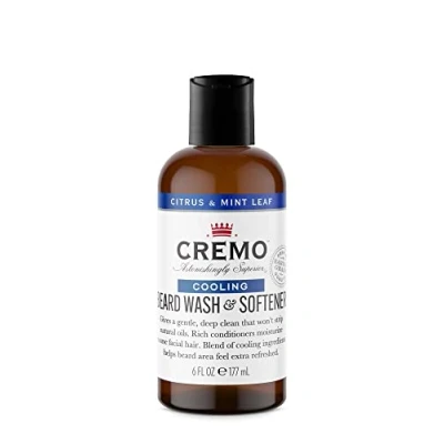 Image of CREMO Beard Wash and Softener For Men Cooling Citrus &amp; Mint Leaf 177ml