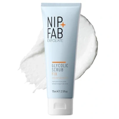 Image of Nip + Fab Glycolic Acid Fix Face Scrub with Salicylic Acid, AHA/BHA Exfoliating Facial Cleanser Polish for Refining Pores Skin Brightening, 75 ml