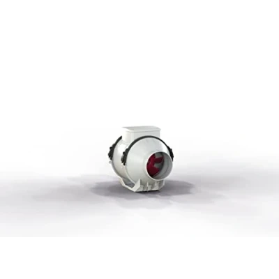 Image of Vortice 17185 TIPO LINEO 100T Centrifugal Mixed Flow Inline Extractor Fan 100mm, Grey