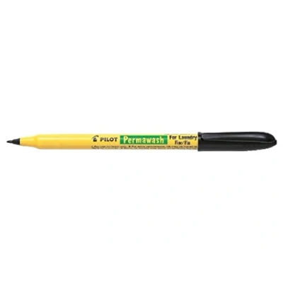 Image of Pilot Permawash Textile Marker Pens 1 mm Line Black Pack of 3