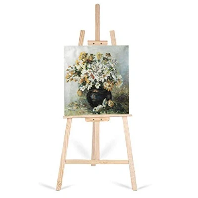 Image of Studio Easel 1.50m Foldable Wooden Painting Drawing Stand Professional Painter Board Art Display Tall Easels for Artist Sketching Wedding Sign