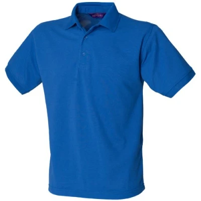 Image of Henbury Mens Short Sleeved 65/35 Pique Polo Shirt (L) (Royal)
