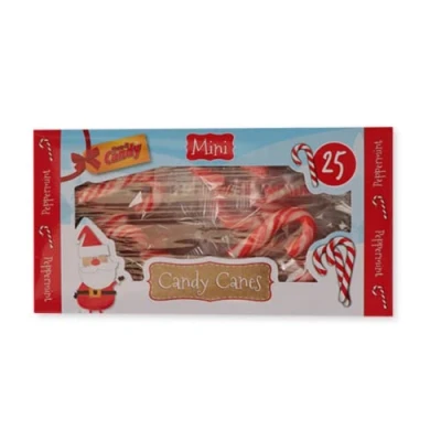 Image of Peppermint Candy canes Christmas Suitable for Vegetarian and Vegan (100X Mini, Red &amp; White)